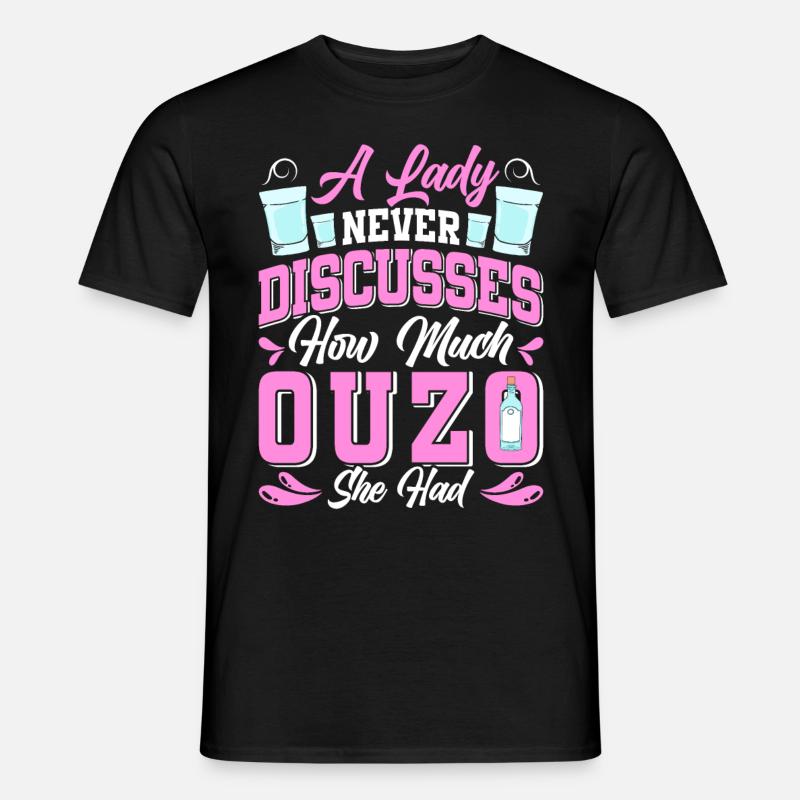 Greece Ouzo - Men's T-Shirt - black