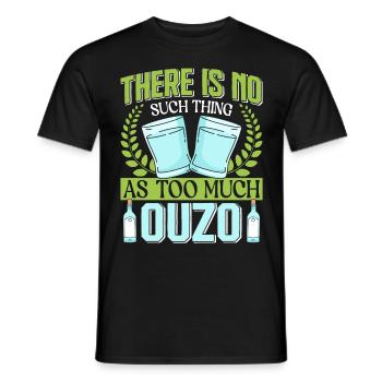 Grèce Ouzo - T-shirt homme - noir - Devant - AI Model Male 178 light (178cm)