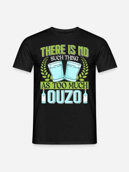 Grèce Ouzo - T-shirt homme - noir