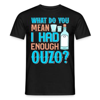 Grèce Ouzo - T-shirt homme - noir - Devant - AI Model Male 178 light (178cm)