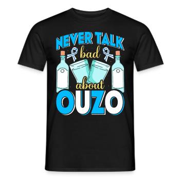 Grèce Ouzo - T-shirt homme - noir - Devant - AI Model Male 178 light (178cm)