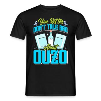 Grèce Ouzo - T-shirt homme - noir - Devant - AI Model Male 178 light (178cm)