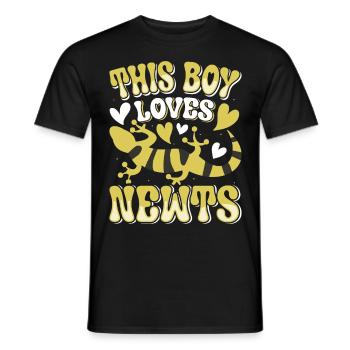 Newt - Men's T-Shirt - black - Front - AI Model Male 178 light (178cm)