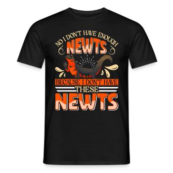 Newt - Men's T-Shirt - black - Front - AI Model Male 178 light (178cm)
