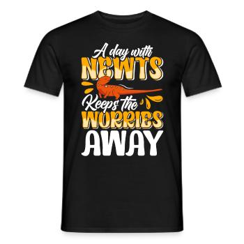 Newt - Men's T-Shirt - black - Front - AI Model Male 178 light (178cm)