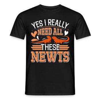 Newt - Men's T-Shirt - black - Front - AI Model Male 178 light (178cm)