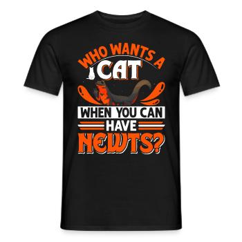 Newt - Men's T-Shirt - black - Front - AI Model Male 178 light (178cm)