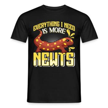 Newt - Men's T-Shirt - black - Front - AI Model Male 178 light (178cm)