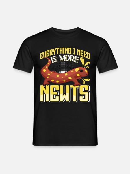 Molch - Männer T-Shirt - Schwarz