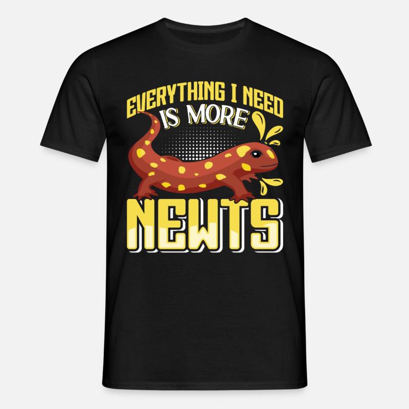 Molch - Männer T-Shirt - Schwarz