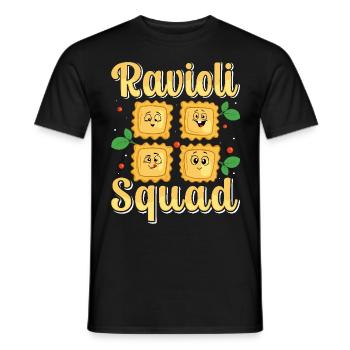 Touche à mon motif de raviolis - T-shirt homme - noir - Devant - AI Model Male 178 light (178cm)