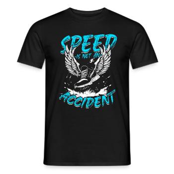 Sprint Sprinten La vitesse n’est pas un accident - T-shirt homme - noir - Devant - AI Model Male 178 light (178cm)