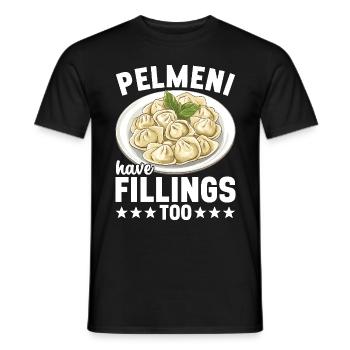 Pelmeni Cuisine russe - T-shirt homme - noir - Devant - AI Model Male 178 light (178cm)