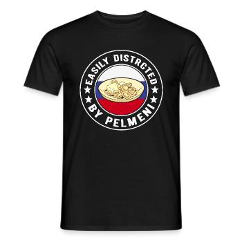 Pelmeni Cuisine russe - T-shirt homme - noir - Devant - AI Model Male 178 light (178cm)