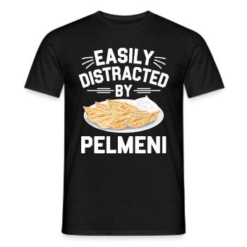 Pelmeni Russian Cuisine - Men's T-Shirt - black - Front - AI Model Male 178 light (178cm)