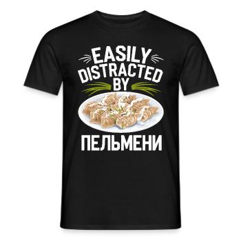 Pelmeni Cuisine russe - T-shirt homme - noir - Devant - AI Model Male 178 light (178cm)
