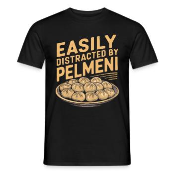 Pelmeni Cuisine russe - T-shirt homme - noir - Devant - AI Model Male 178 light (178cm)