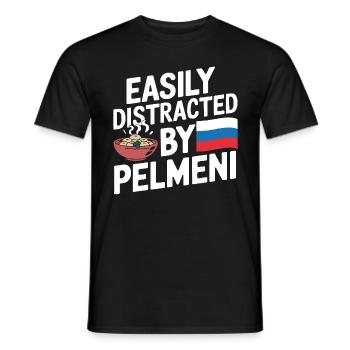 Pelmeni Cuisine russe - T-shirt homme - noir - Devant - AI Model Male 178 light (178cm)