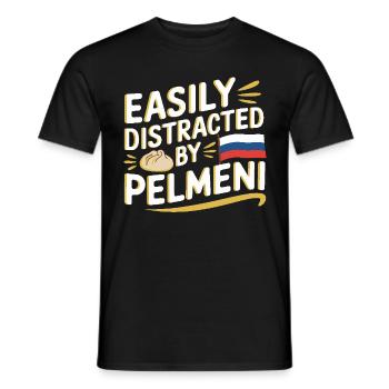 Pelmeni Cuisine russe - T-shirt homme - noir - Devant - AI Model Male 178 light (178cm)
