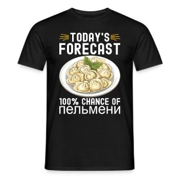 Pelmeni Cuisine russe - T-shirt homme - noir - Devant - AI Model Male 178 light (178cm)