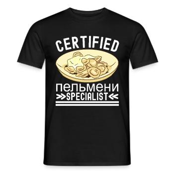 Pelmeni Cuisine russe - T-shirt homme - noir - Devant - AI Model Male 178 light (178cm)