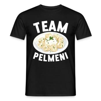 Pelmeni Cuisine russe - T-shirt homme - noir - Devant - AI Model Male 178 light (178cm)