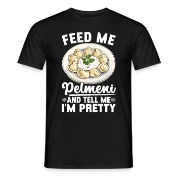 Pelmeni Cuisine russe - T-shirt homme - noir - Devant - AI Model Male 178 light (178cm)