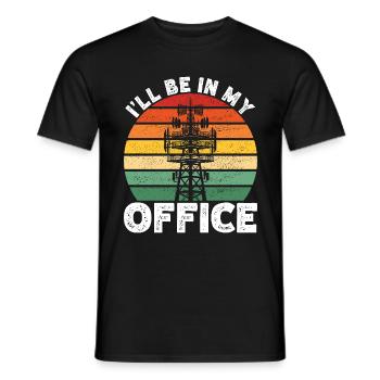 Industrial Climbers Tower Climbers Industrial Climbing - Men's T-Shirt - black - Front - AI Model Male 178 light (178cm)