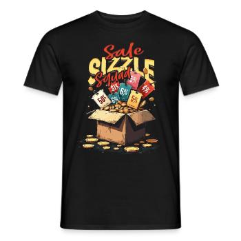 Coupons Coupons Vente Sizzle Squad - T-shirt homme - noir - Devant - AI Model Male 178 light (178cm)