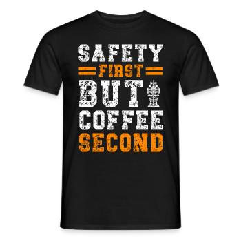 Industrial Climbers Tower Climbers Industrial Climbing - Men's T-Shirt - black - Front - AI Model Male 178 light (178cm)