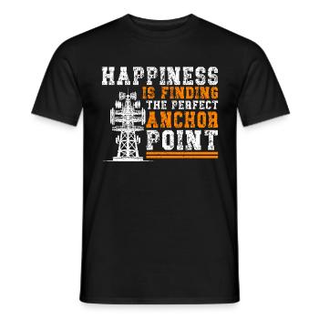 Industriekletterer Tower Climber Industrieklettern - Männer T-Shirt - Schwarz - Vorne - AI Model Male 178 light (178cm)