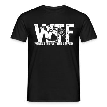 Fliegenfischen Fliegenangler - Männer T-Shirt - Schwarz - Vorne - AI Model Male 178 light (178cm)