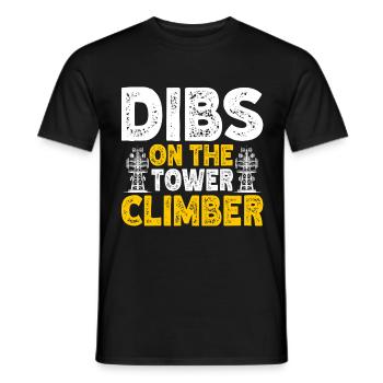 Industriekletterer Tower Climber Industrieklettern - Männer T-Shirt - Schwarz - Vorne - AI Model Male 178 light (178cm)