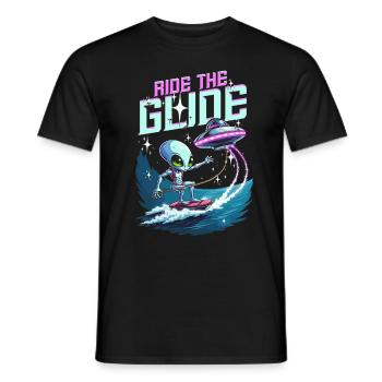 Wakeboarding Wakeboard Wakeboarder Ride The Glide - T-shirt homme - noir - Devant - AI Model Male 178 light (178cm)