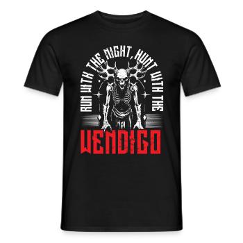 Wendigo Kryptide Cryptid - Männer T-Shirt - Schwarz - Vorne - AI Model Male 178 light (178cm)