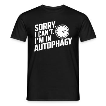 Intermittent fasting Intermittent fasting - Men's T-Shirt - black - Front - AI Model Male 178 light (178cm)