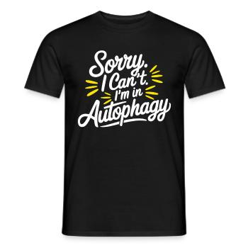 Intermittent fasting Intermittent fasting - Men's T-Shirt - black - Front - AI Model Male 178 light (178cm)