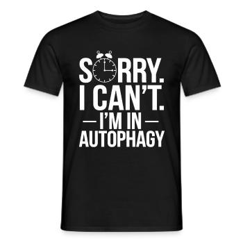 Intermittent fasting Intermittent fasting - Men's T-Shirt - black - Front - AI Model Male 178 light (178cm)