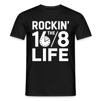 Intermittent fasting Intermittent fasting - Men's T-Shirt - black - Front - AI Model Male 178 light (178cm)