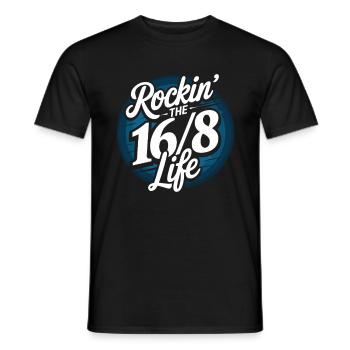 Intermittent fasting Intermittent fasting - Men's T-Shirt - black - Front - AI Model Male 178 light (178cm)