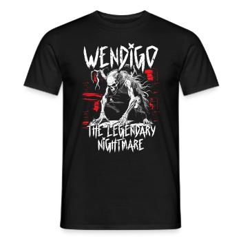 Wendigo Kryptide Cryptid - Männer T-Shirt - Schwarz - Vorne - AI Model Male 178 light (178cm)