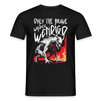 Wendigo Kryptide Cryptid - Männer T-Shirt - Schwarz - Vorne - AI Model Male 178 light (178cm)