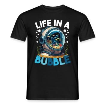 Aquarium Aquatics - Men's T-Shirt - black - Front - AI Model Male 178 light (178cm)