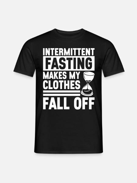 Intermittent fasting Intermittent fasting - Men's T-Shirt - black