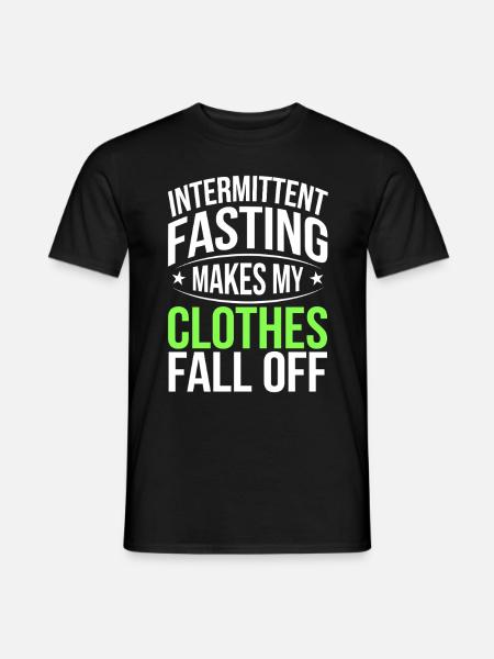 Intermittent fasting Intermittent fasting - Men's T-Shirt - black