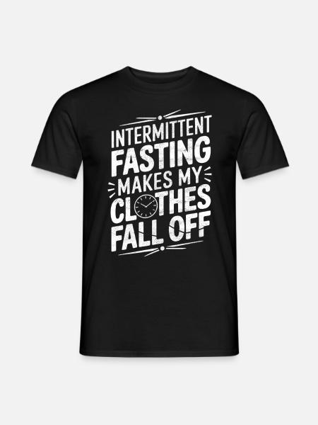 Intermittent fasting Intermittent fasting - Men's T-Shirt - black