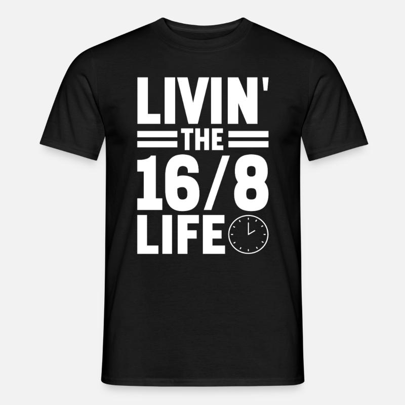 Jeûne intermittent Jeûne intermittent - T-shirt homme - noir