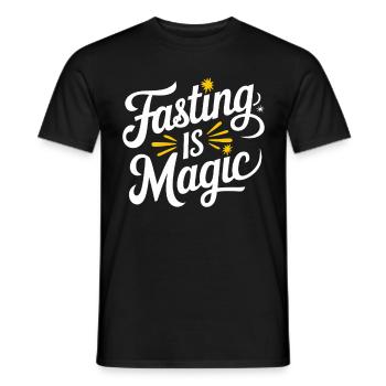 Intermittent fasting Intermittent fasting - Men's T-Shirt - black - Front - AI Model Male 178 light (178cm)