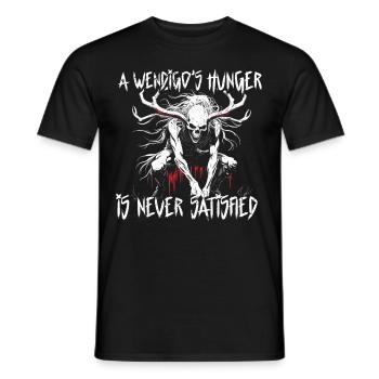 Wendigo Kryptide Cryptid - Männer T-Shirt - Schwarz - Vorne - AI Model Male 178 light (178cm)