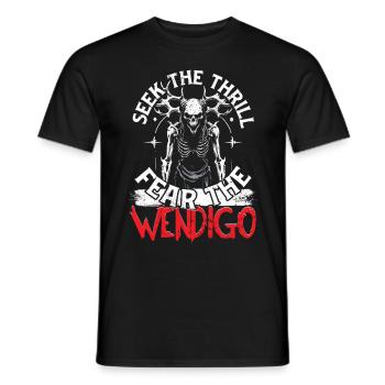 Wendigo Kryptide Cryptid - Männer T-Shirt - Schwarz - Vorne - AI Model Male 178 light (178cm)